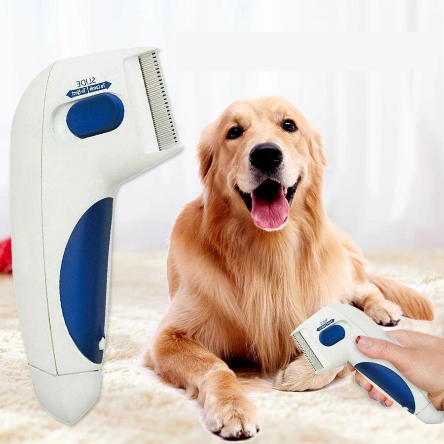 FLEA KILLER ELECTRIC COMB - GREAT DOCTOR FOR PETS + PET HAIR REMOVER