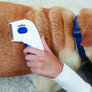 FLEA KILLER ELECTRIC COMB - GREAT DOCTOR FOR PETS + PET HAIR REMOVER